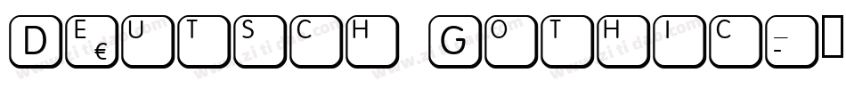 Deutsch Gothic字体转换